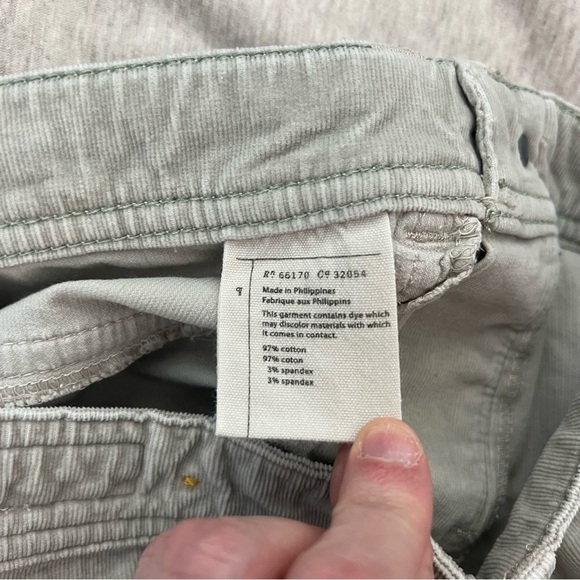 Pilcro Corduroy Skinny Jeans Serif Pull On Pants Womans 29 Straight Slim Beige - Picture 5 of 9